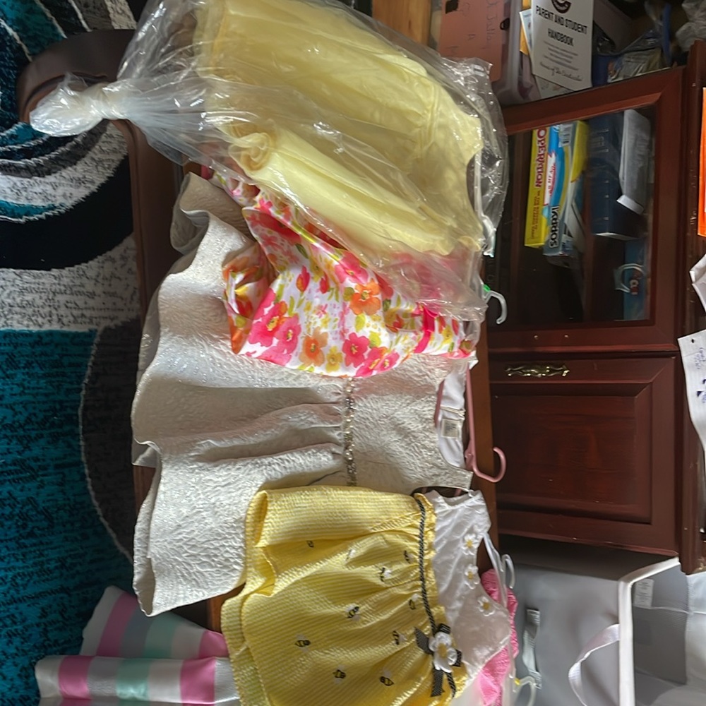 I am selling my daughter’s old dresses.